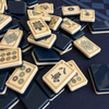 Wine Red Blue Mahjong Tiles