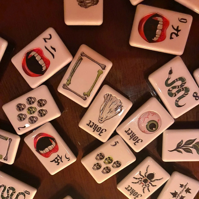 Halloween Teeth Mahjong Tiles