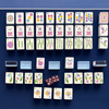 Blue Lucky Ladybug Mahjong Tiles