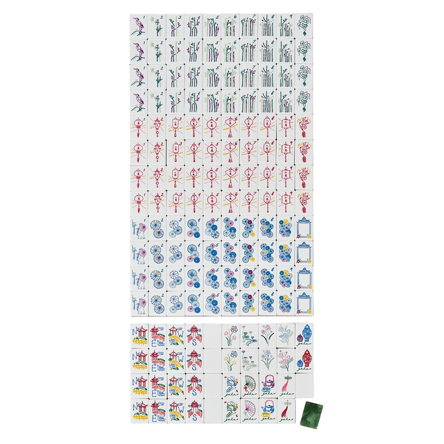 Dark Green Jade Mahjong Tiles