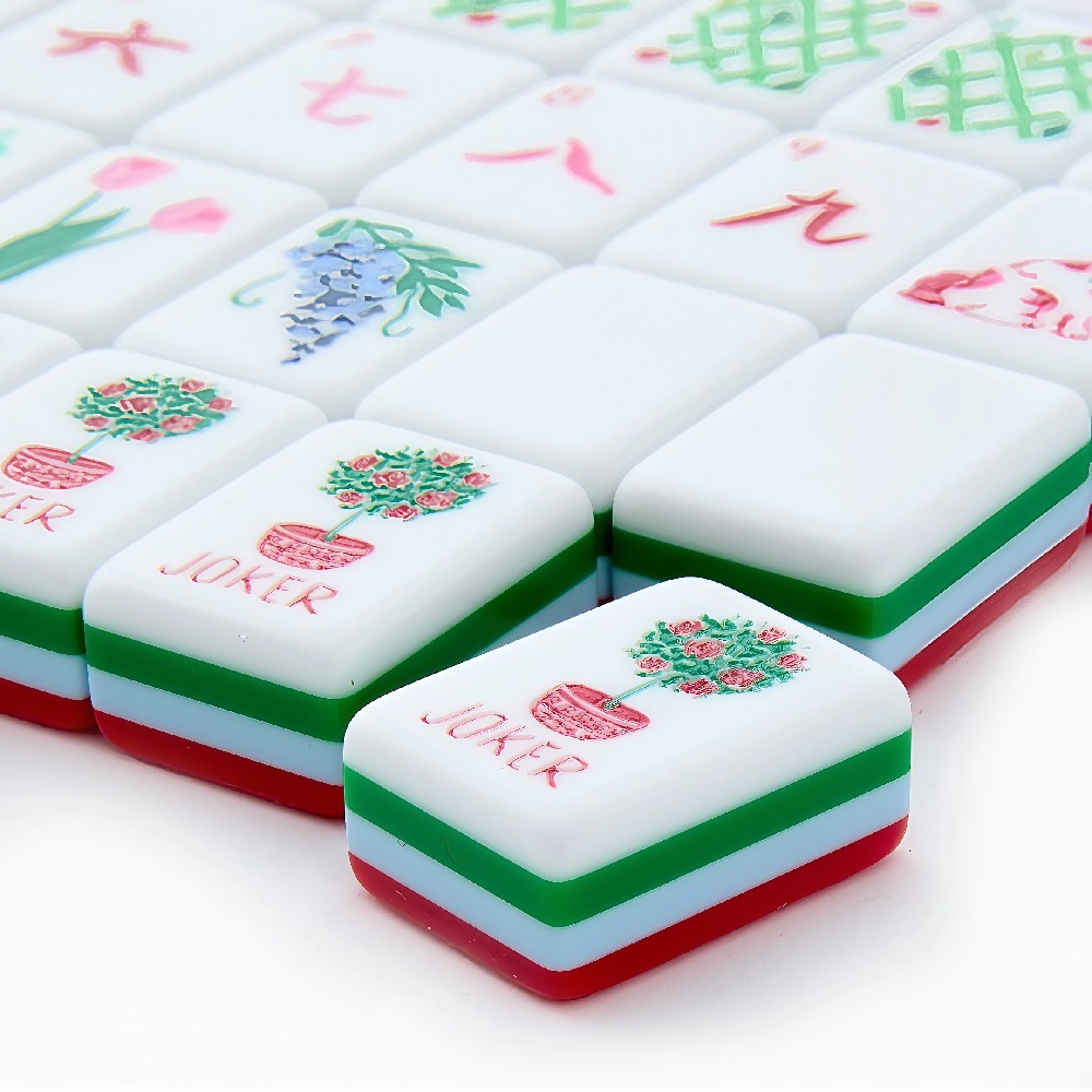 Red Puppy Mahjong Tiles