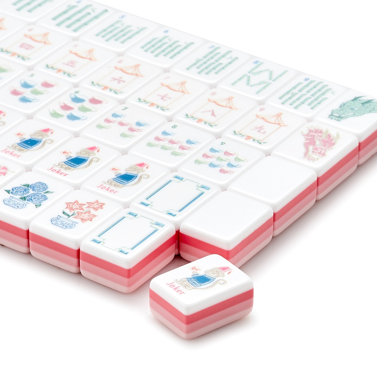 pink monkey Mahjong Tiles