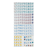 Single-layer White Purple Mahjong Tiles
