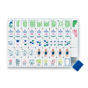 Blue Monkey Mahjong Tiles