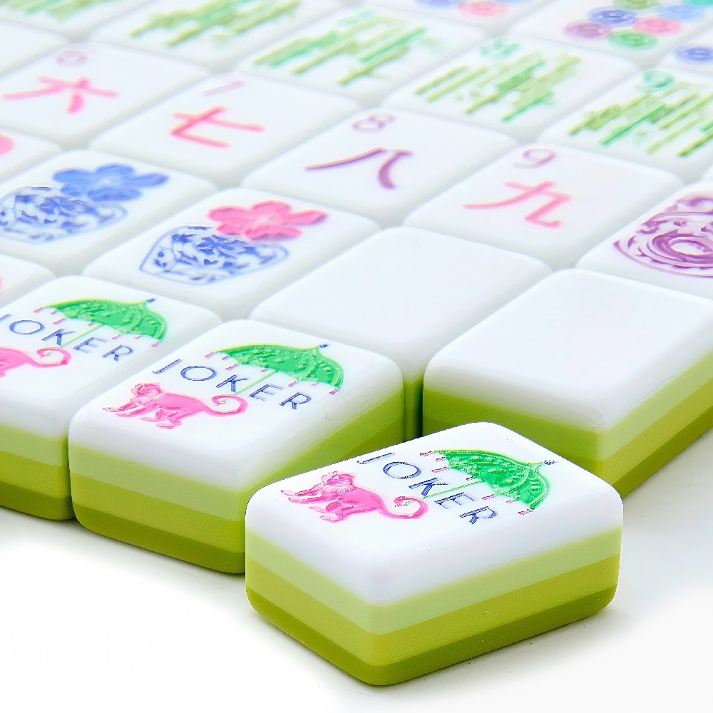 Light Green Mahjong Tiles