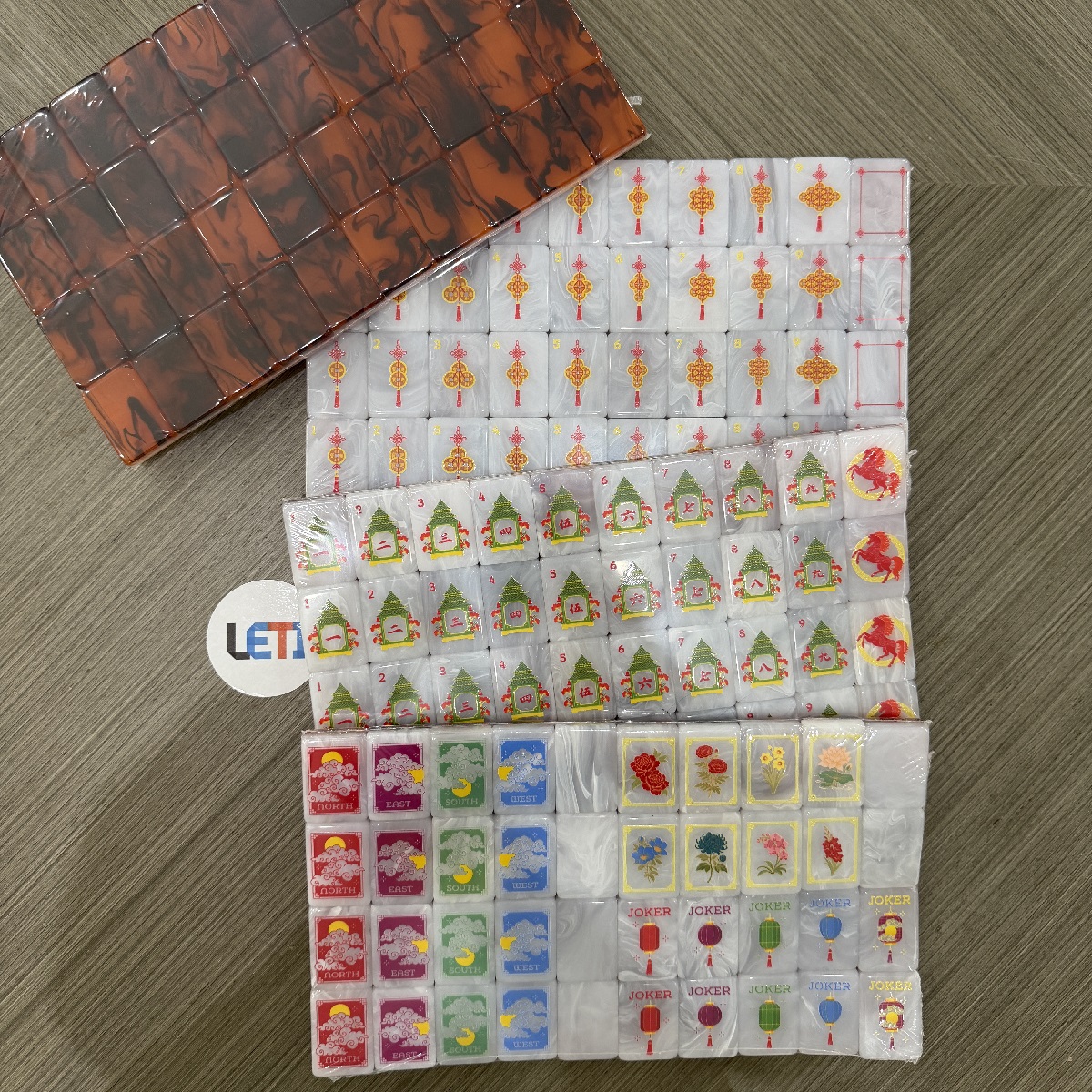 The God of Financial Wealth Mahjong Tiles