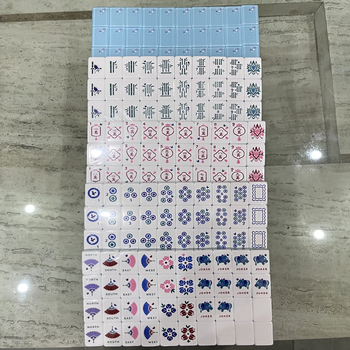 Butterfly Fan Mahjong Tiles