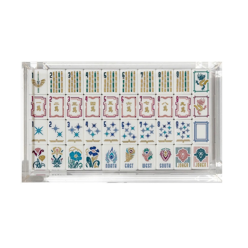 Green Lagoon Mahjong Tiles