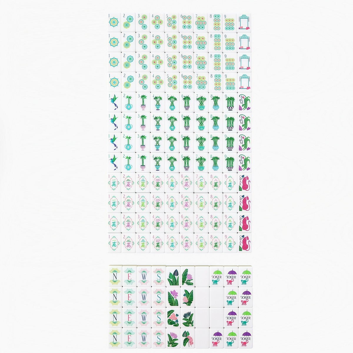 Bamboo Mahjong Tiles