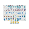 Single-layer White Purple Mahjong Tiles