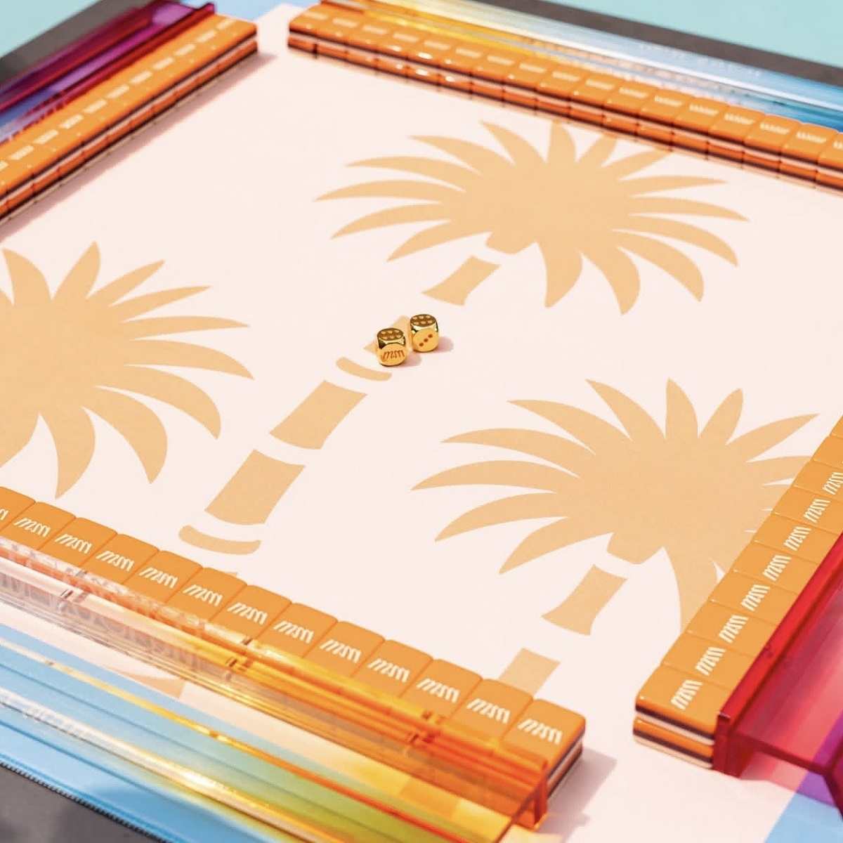 Orange Holiday Mahjong Tiles