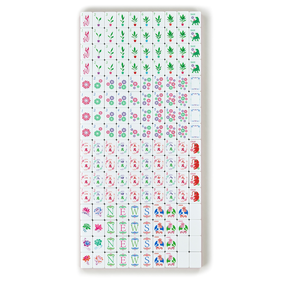 Pink Mahjong Tiles
