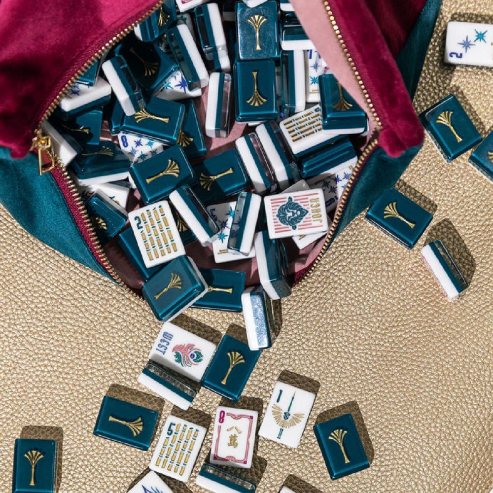 Green Lagoon Mahjong Tiles