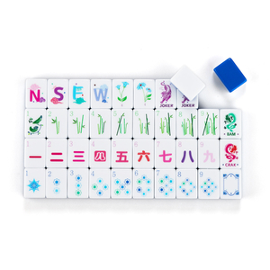 Blue Mahjong Tiles