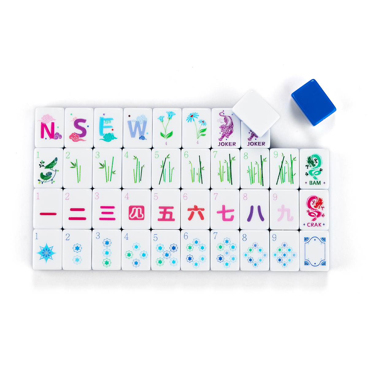 Blue Mahjong Tiles
