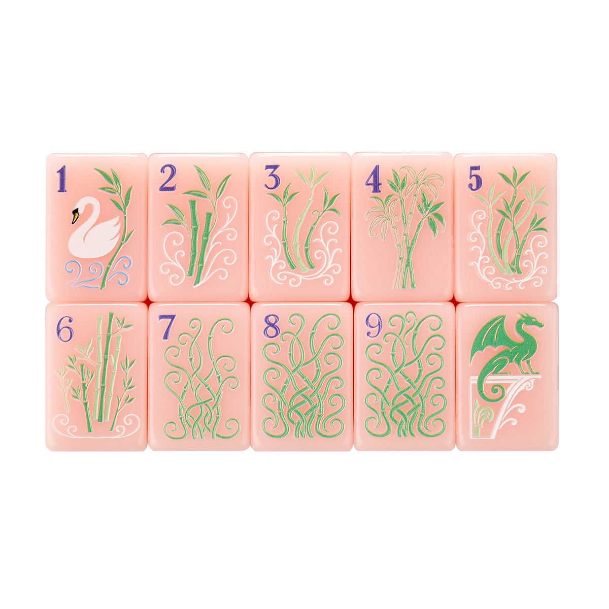 Pink Paris Mahjong Tiles