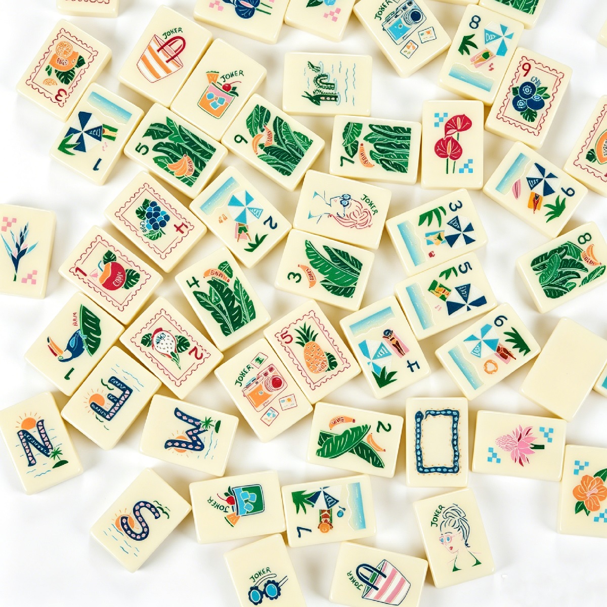 Beach Mahjong Tiles